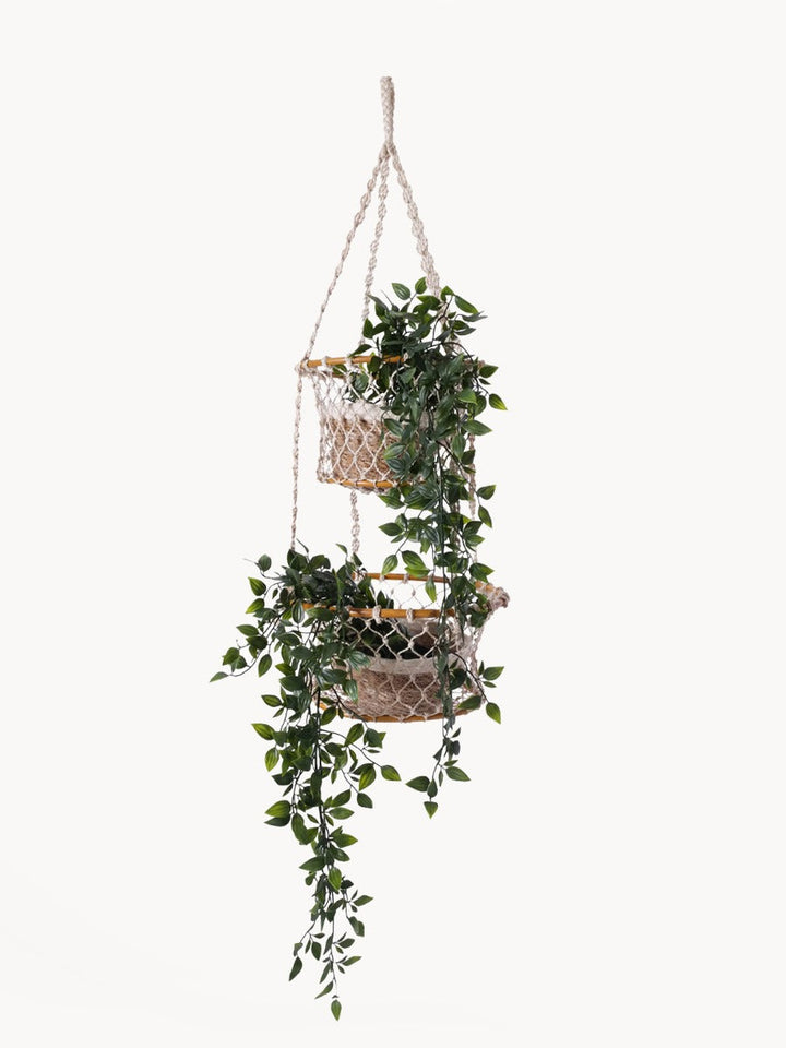 Jhuri Double Hanging Basket by KORISSA