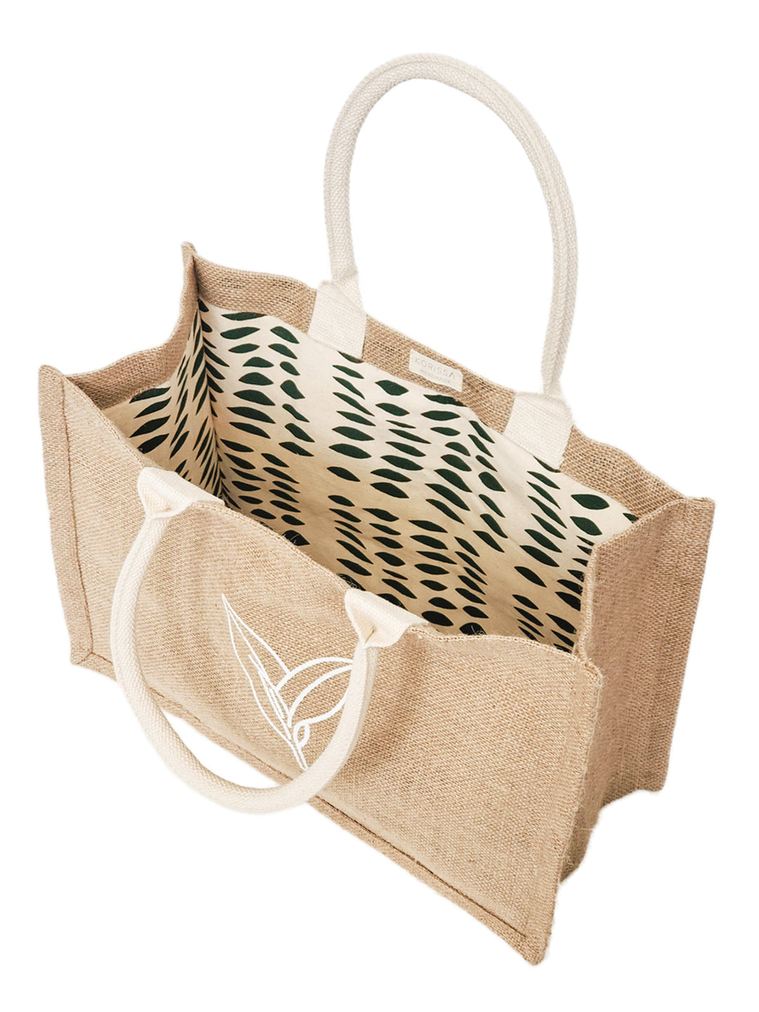 Jute Canvas Shopping Bag - Nature by KORISSA