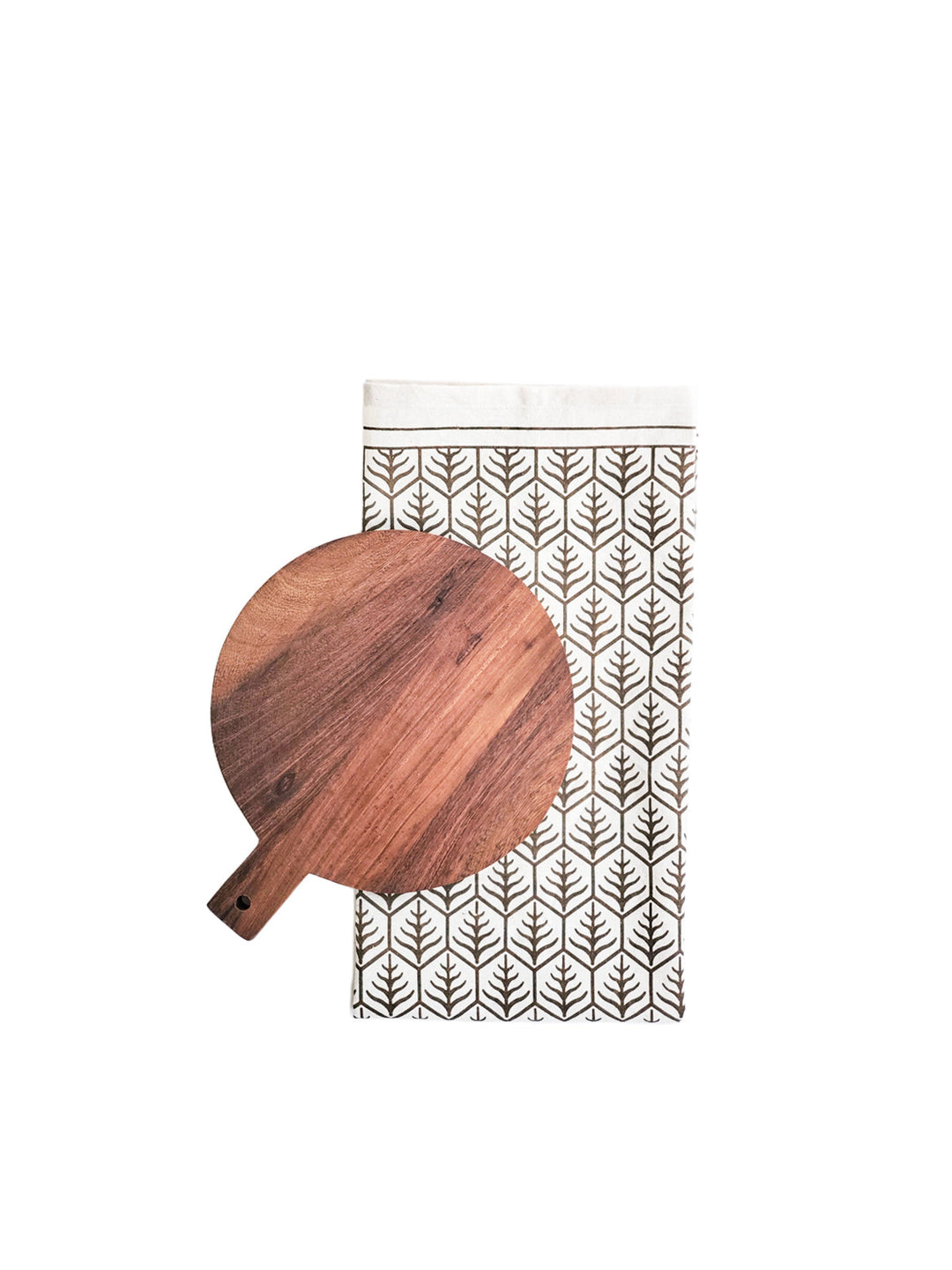 Wooden Round Serving Board Gift Set by KORISSA