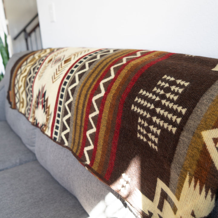 Andean Alpaca Wool Blanket - Mountain by Alpaca Threadz