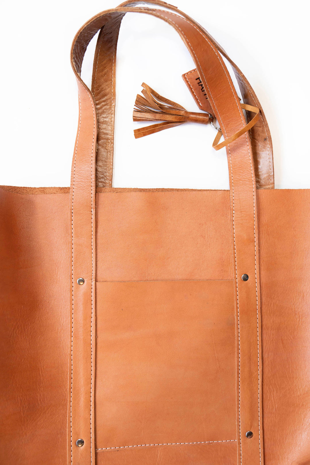 XL Raw Leather Tote by 2nd Story Goods