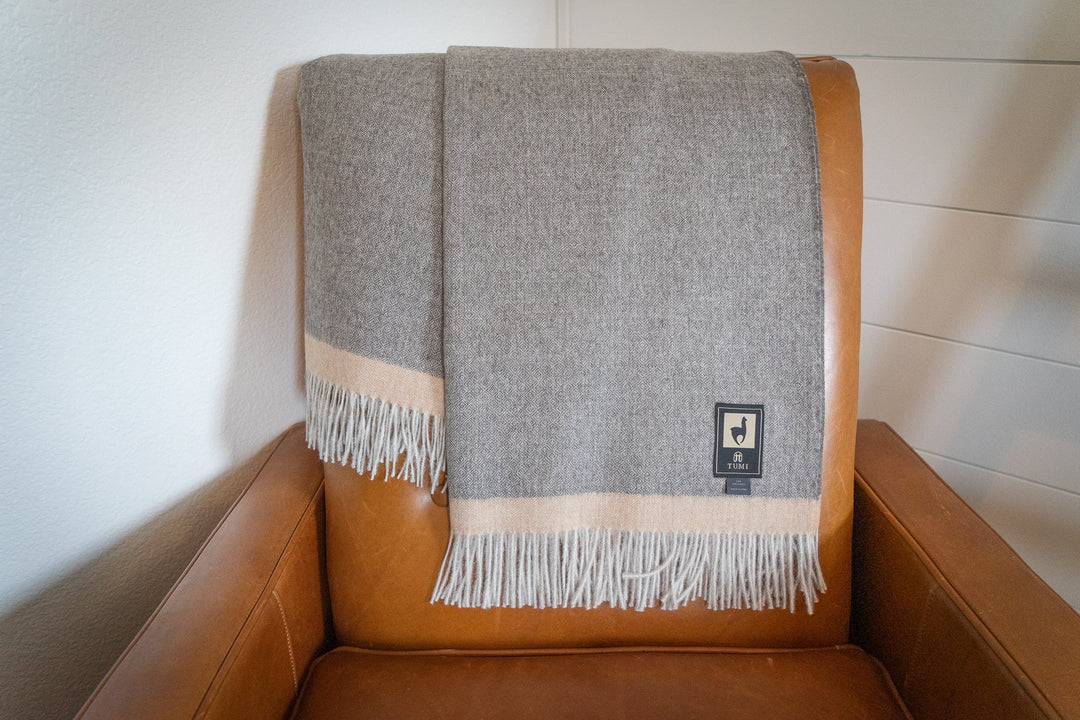 Royal Baby Alpaca Wool Throw Blanket by Alpaca Threadz