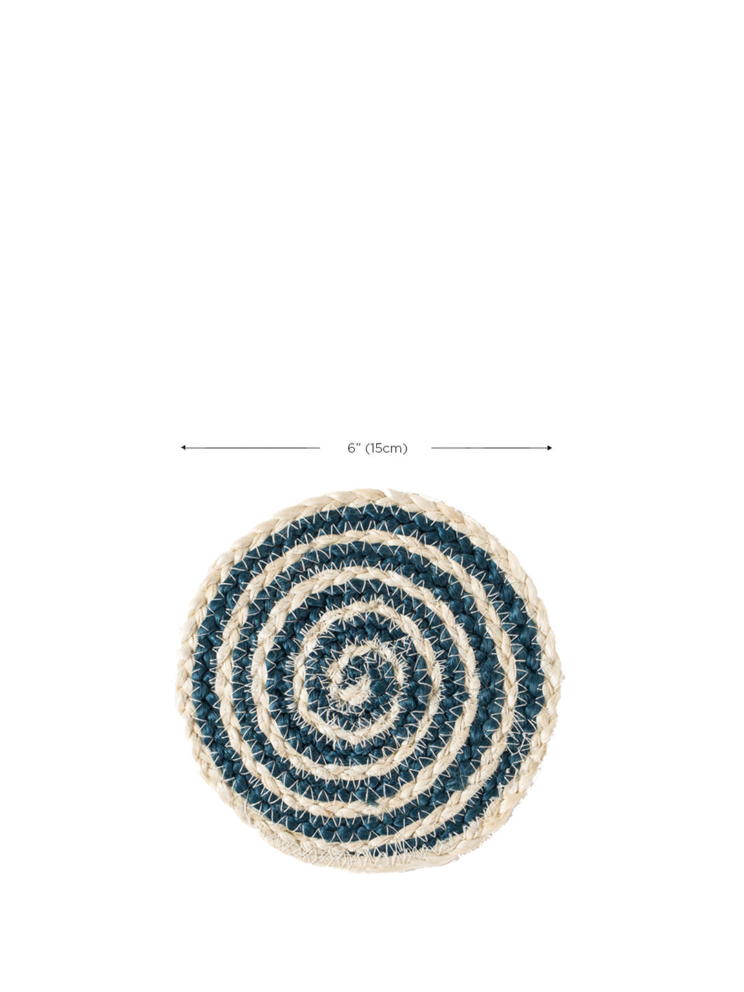 Kata Spiral Coaster Trivet - Blue (Set of 4) by KORISSA