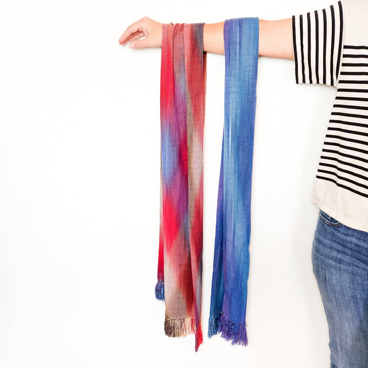 Handwoven Organic Bamboo Fringe Scarf by Upavim Crafts