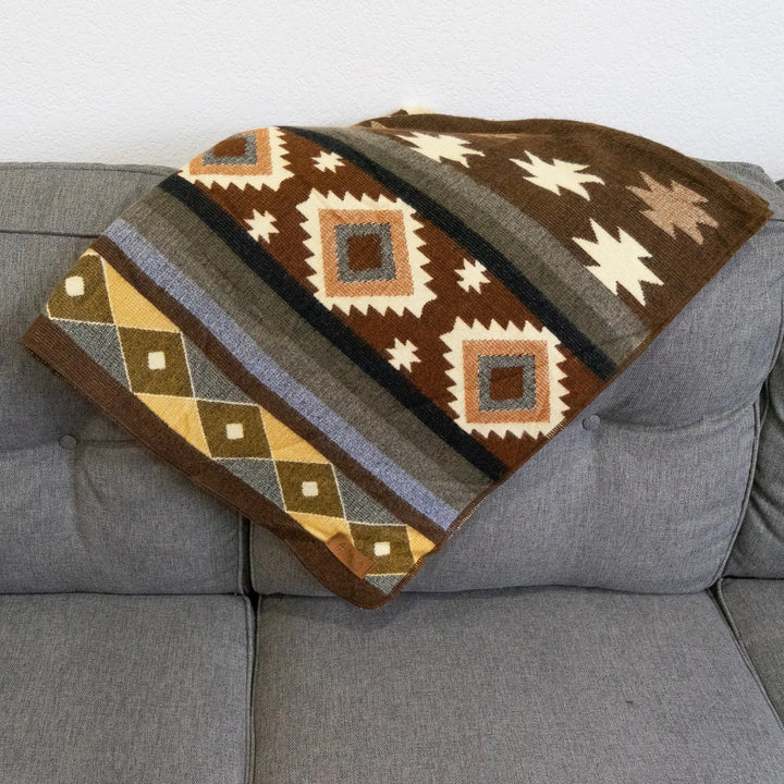 Andean Alpaca Wool Blanket - Mojave (Throw) by Alpaca Threadz