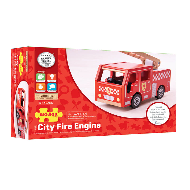 City Fire Engine by Bigjigs Toys US