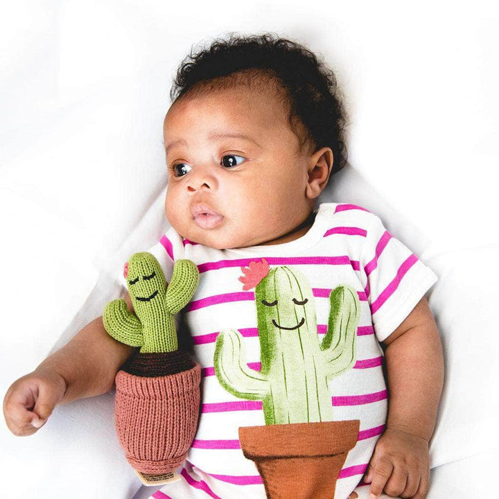 Organic Baby Toys - Newborn Rattles | Cactus by Estella